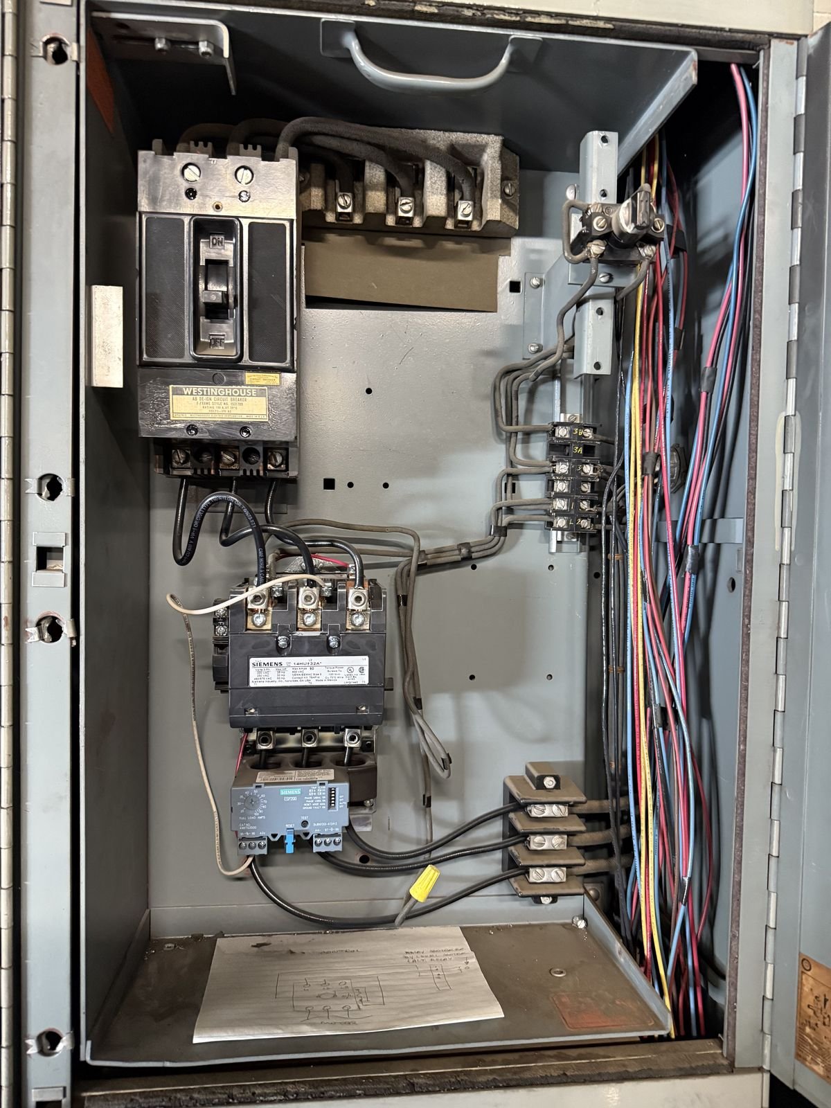 Clean electrical disconnect and wiring on a new HVAC installation
